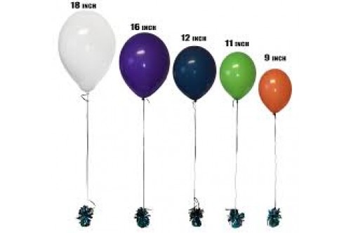 Latex Balloon Helium Inflation Service (Various Sizes)